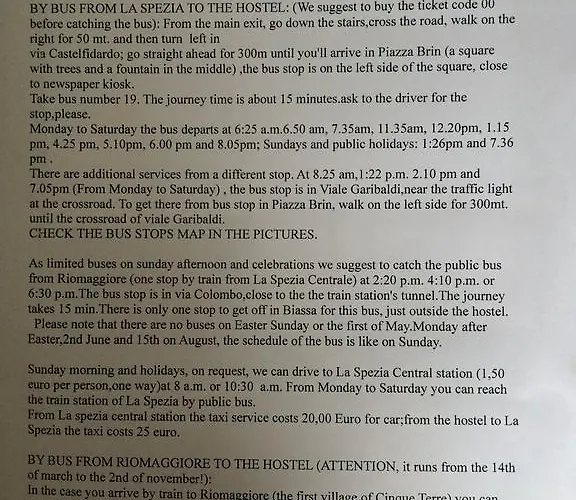 Vandrerhjem Tramonti Biassa